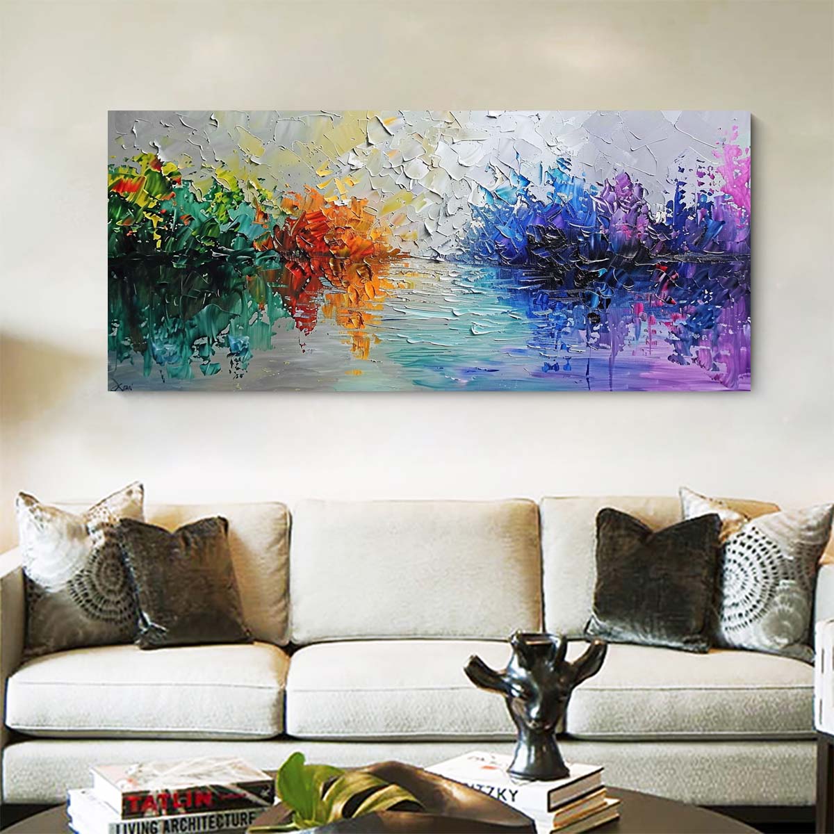 Original creation Landscape Hand painted Oil Painting Canvas Wall Art For Home Living Room Unframed/Rolled #042