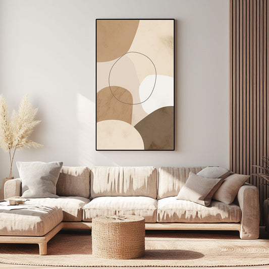 Minimalism Abstract Handmade Oil Painting Modern Home Living Room Decoration Painting,27inx54in,No Frame