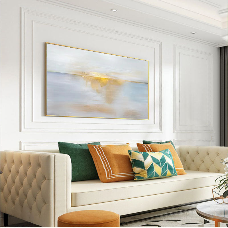 Hand painted Oil on Canvas Original Mural for the Living Room Home Decoration Abstract Wall Art,27inx54in,No Frame