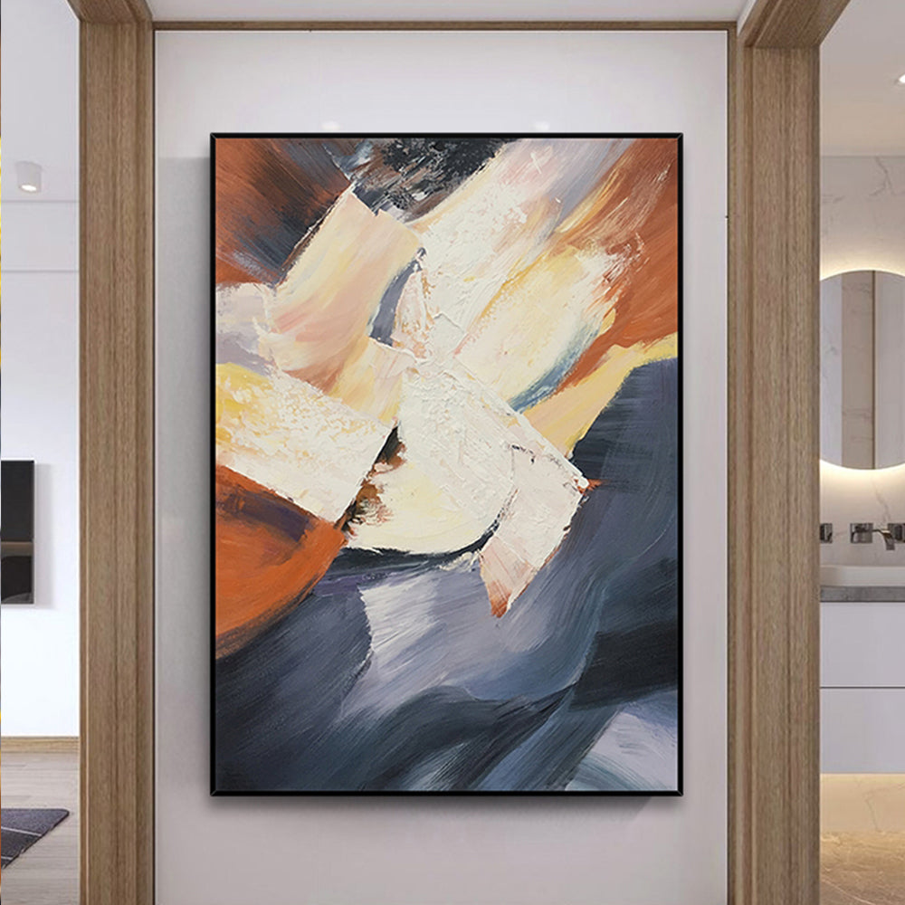Canvas Hot Sale Artwork  Handmade Abstract Hand Painted Oil Painting Wall Art,31inx47in,No Frame