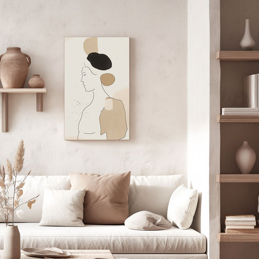 Handpainted Abstract Wall Art Painting Decorative Painting Aisle Corridor Mural Mooring Hanging Paintingblackwhite1inx47in,No Frame