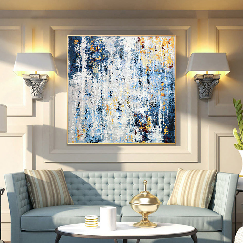 Texture Hand Painted Oil Painting Abstract On Canvas Modern Landscape Picture Wall Art For Living Room