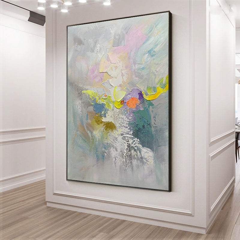 Paintings Wall Decor No Frame Living Room Pure Hand Drawn Oil Painting On Canvas Beautiful Colorful,31inx47in,No Frame