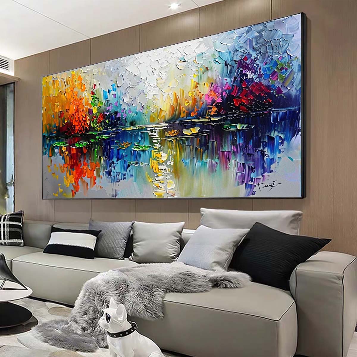 Original creation Landscape Hand painted Oil Painting Canvas Wall Art For Home Living Room Unframed/Rolled #049