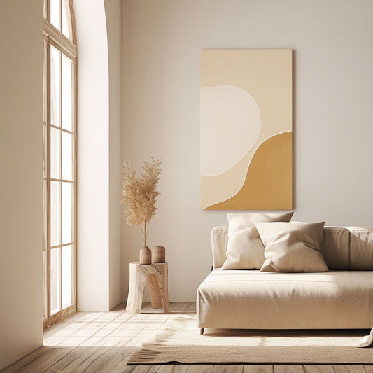 Handpainted Abstract Wall Art Painting Decorative Painting Aisle Corridor Mural Mooring Hanging Paintingwhite1inx47in,No Frame