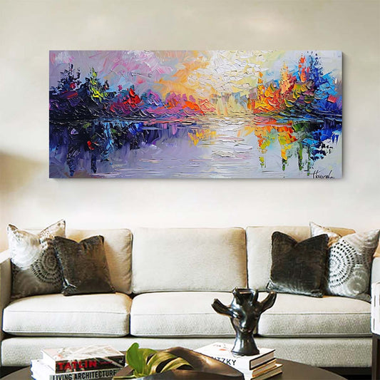 Original creation Landscape Hand painted Oil Painting Canvas Wall Art For Home Living Room Unframed/Rolled #032