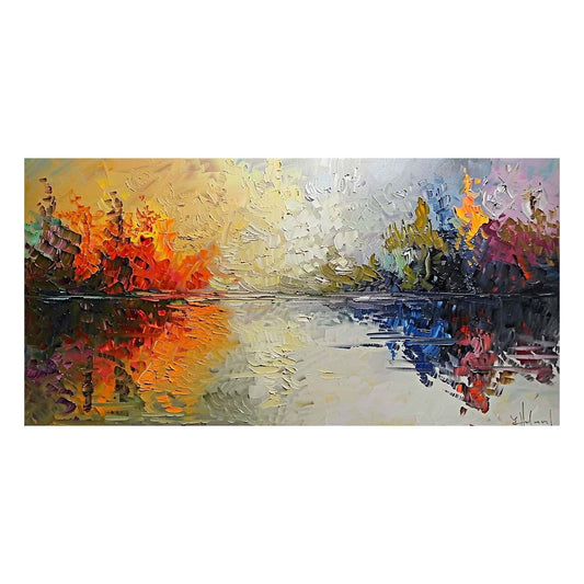 Original creation Landscape Hand painted Oil Painting Canvas Wall Art For Home Living Room Unframed/Rolled #041