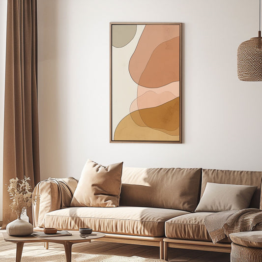 Minimalism Abstract Handmade Oil Painting Modern Home Living Room Decoration Painting,27inx54in,No Frame