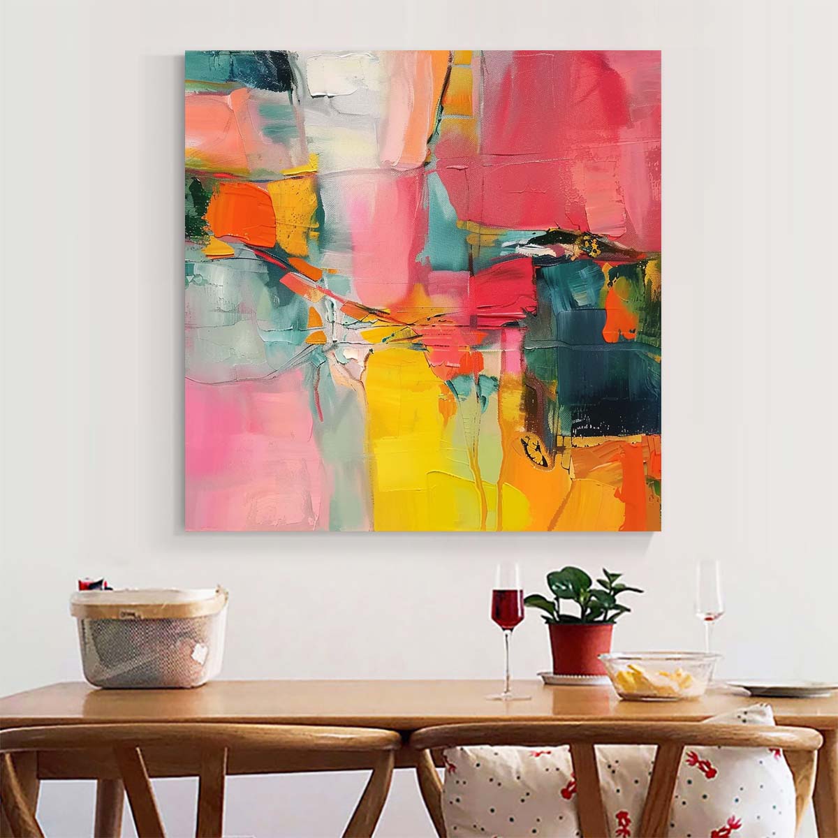 Original creation Abstract Hand painted Oil Painting Canvas Wall Art For Home Living Room Unframed/Rolled #007