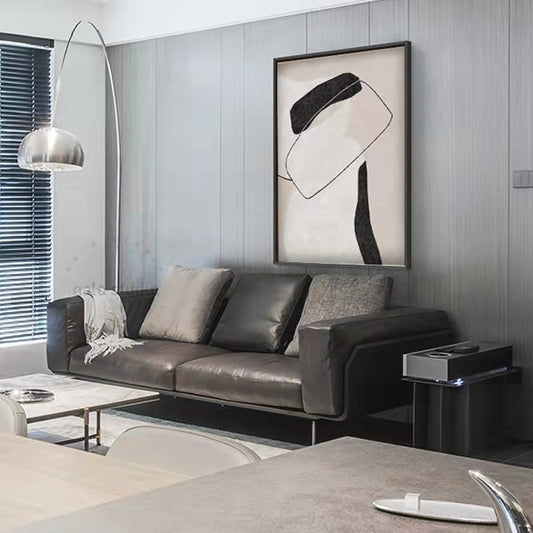 #790Pure Hand painted Oil Painting Nordic Minimalist Living Room Large Floor Hanging Paintings Gray Porch Home,31inx47in,No Frame