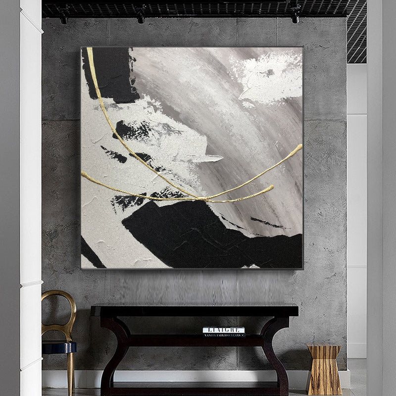 Pure hand-painted Oil Painting Abstract Modern American Art Of Decorative Painting Murals Sharp Light Luxury Handmade Custom Mur31inx31in,No Frame