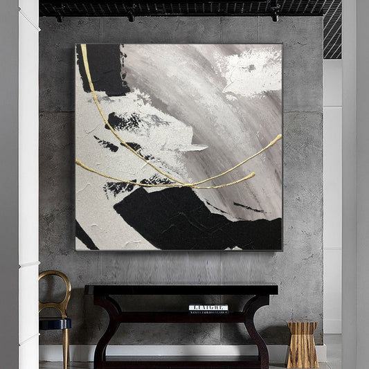 Pure hand-painted Oil Painting Abstract Modern American Art Of Decorative Painting Murals Sharp Light Luxury Handmade Custom Mur31inx31in,No Frame