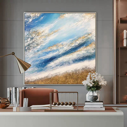 Abstract Wall Art Painting Hand Painted Home Decor Textured Canvas Painting Handmade Modern Artwork Paintings,31inx47in,No Frame