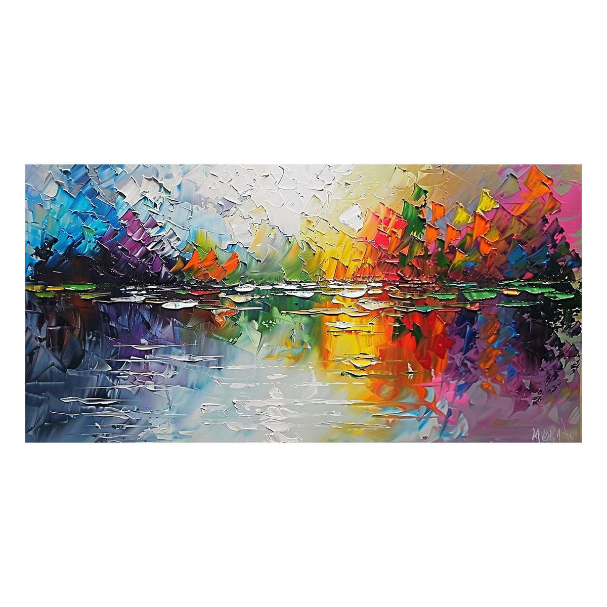 Original creation Landscape Hand painted Oil Painting Canvas Wall Art For Home Living Room Unframed/Rolled #037