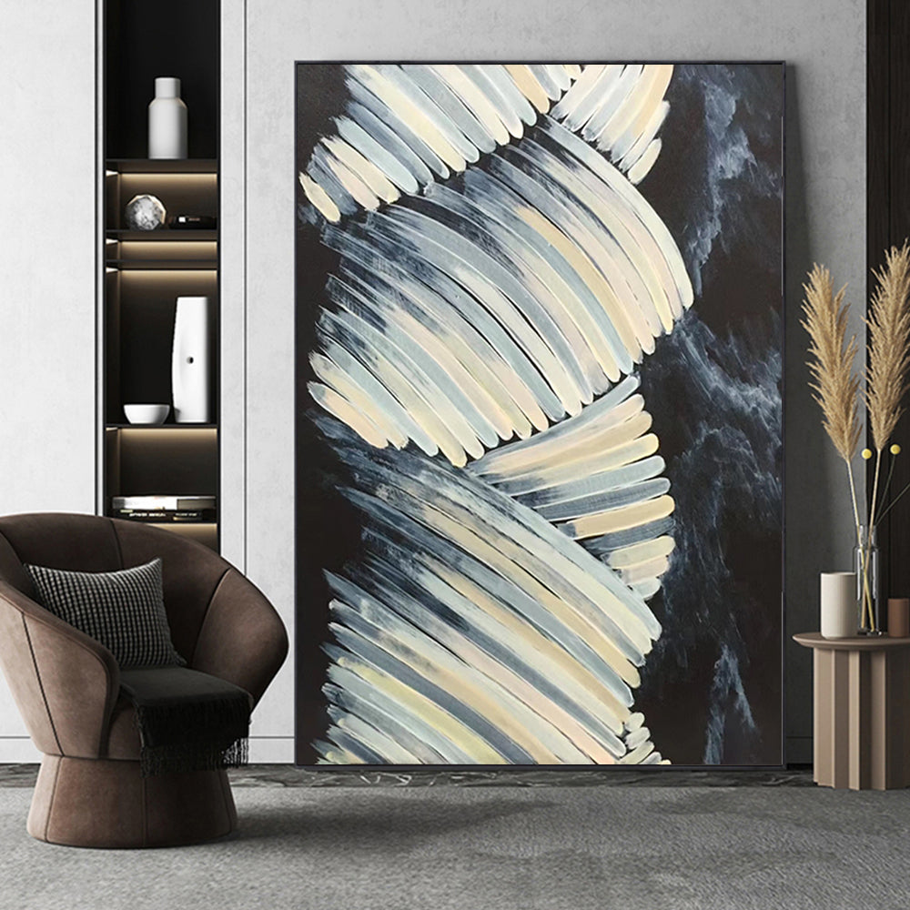Handmade Paintings Wall Art Oil Paintings Abstract Picture Home Decor Canvas For Living Room Modern,31inx47in,No Frame