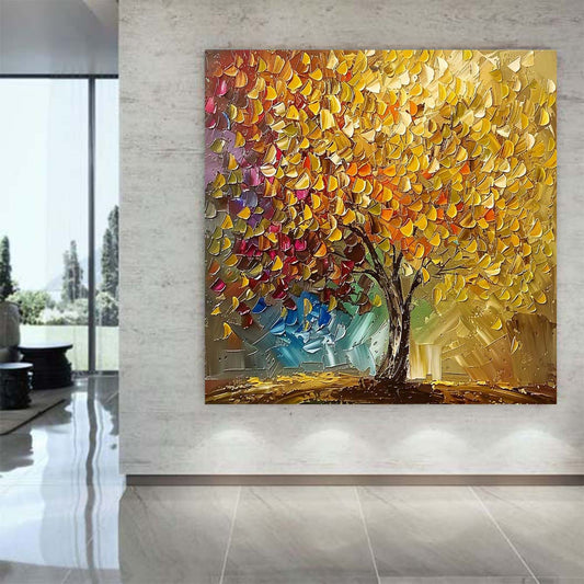 Abstract Handmade Oil Painting Modern Minimalist Home Living Room Decoration Painting,31inx31in,No Frame
