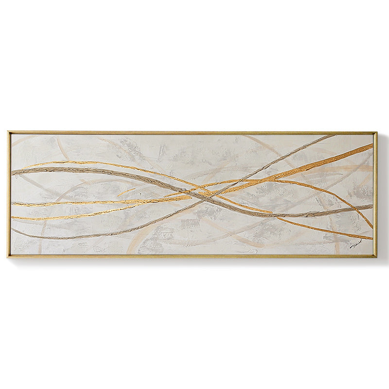 Hand-painted Oil Painting Abstract Modern Decorative Painting The Living Room Wall Paintings Sharp Single Joint27inx54in,No Frame