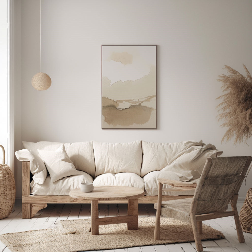Handpainted Abstract Wall Art Painting Decorative Painting Aisle Corridor Mural Mooring Hanging Painting white 31inx47in,No Frame