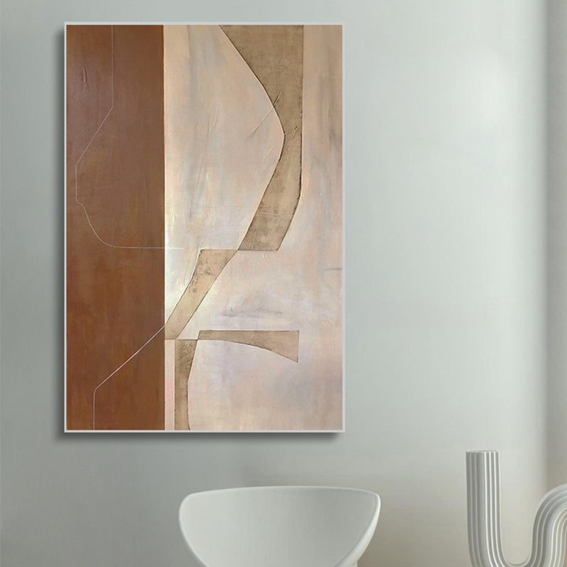 Free Shipping Modern Hand Drawn Abstract Oil Painting Wall Art On Canvas Hanging Mural Hotel Picture,31inx47in,No Frame
