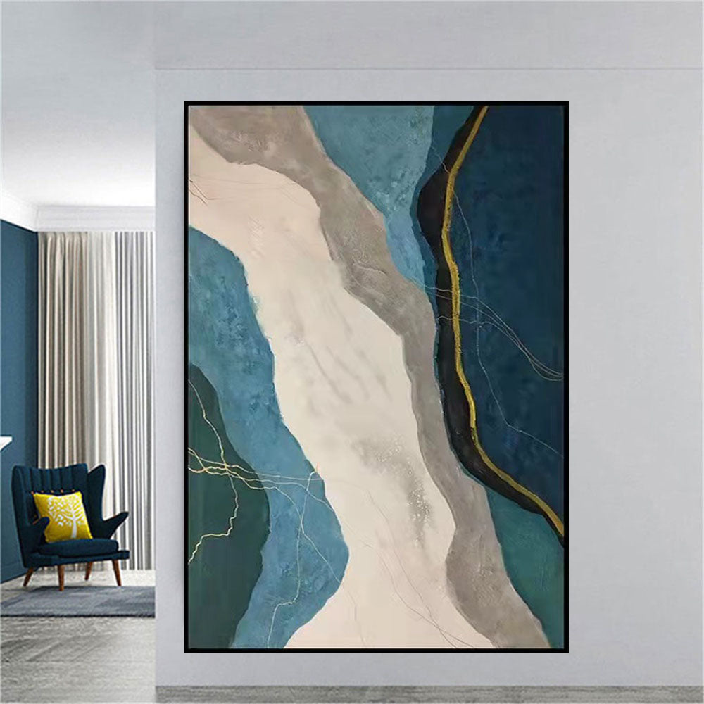 New Design Abstract Flowers Oil Painting 3D Canvas Painting Floral Art Textured Acrylic Artwork Craft Home Oil Painting for Home Living Room,31inx47in,No Frame