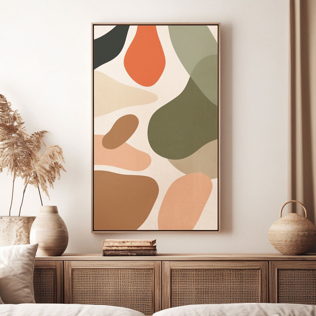 Handpainted Abstract Wall Art Painting Decorative Painting Aisle Corridor Mural Mooring Hanging Paintinggreen1inx47in,No Frame
