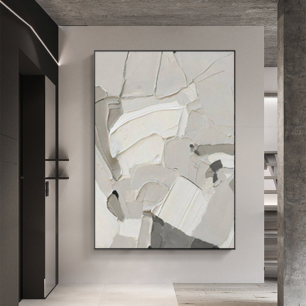 Abstract Paintings Art Large Salon Decoration  Hand Painted Thick Oil Canvas Wall Art Abstract Handmade For Living Room,31inx47in,No Frame