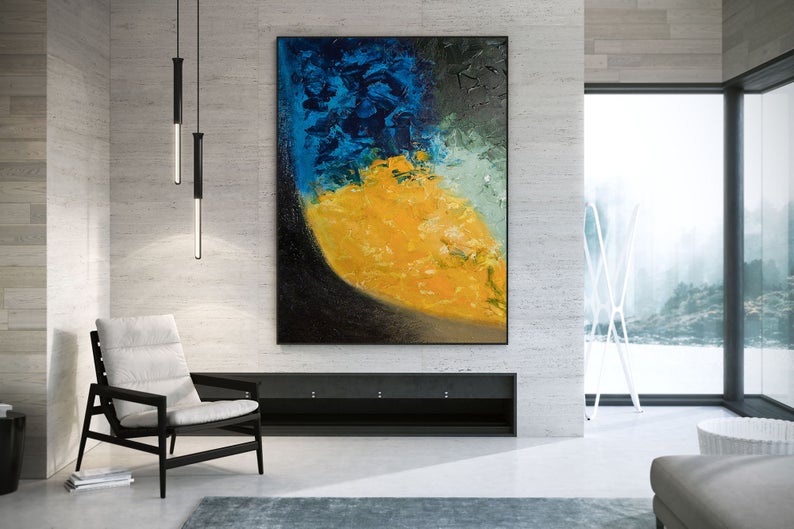 LargeModernWallArtPaintingLargeAbstractPaintingPaintingWallArtLargeWallArtExtraLarge   31in,No Frame