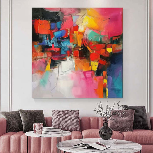 Original creation Abstract Hand painted Oil Painting Canvas Wall Art For Home Living Room Unframed/Rolled #005