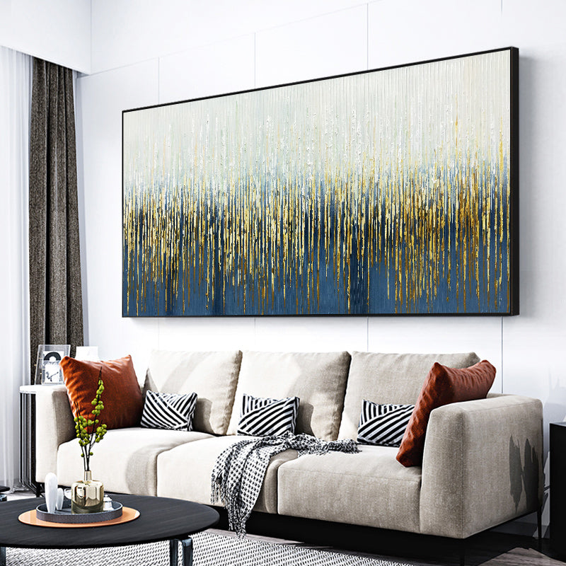 Pure hand-painted Oil Painting Decorative Painting The Living Room Sofa Backdrop Mural Extravagant Light Horizontal Version Of T 27inx54in,No Frame