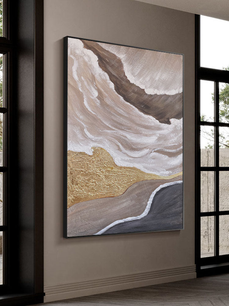 Original Pure Handmade Oil Painting Entrance Porch Living Room Bedroom Wall Art Decor Hanging Simple Mural,31inx47in,No Frame
