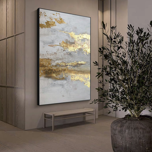 Beautiful Painting Artistic Abstract Paintings Handpainted Oil Painting On Canvas Large Modern Coffeehouse Decoration,31inx47in,No Frame