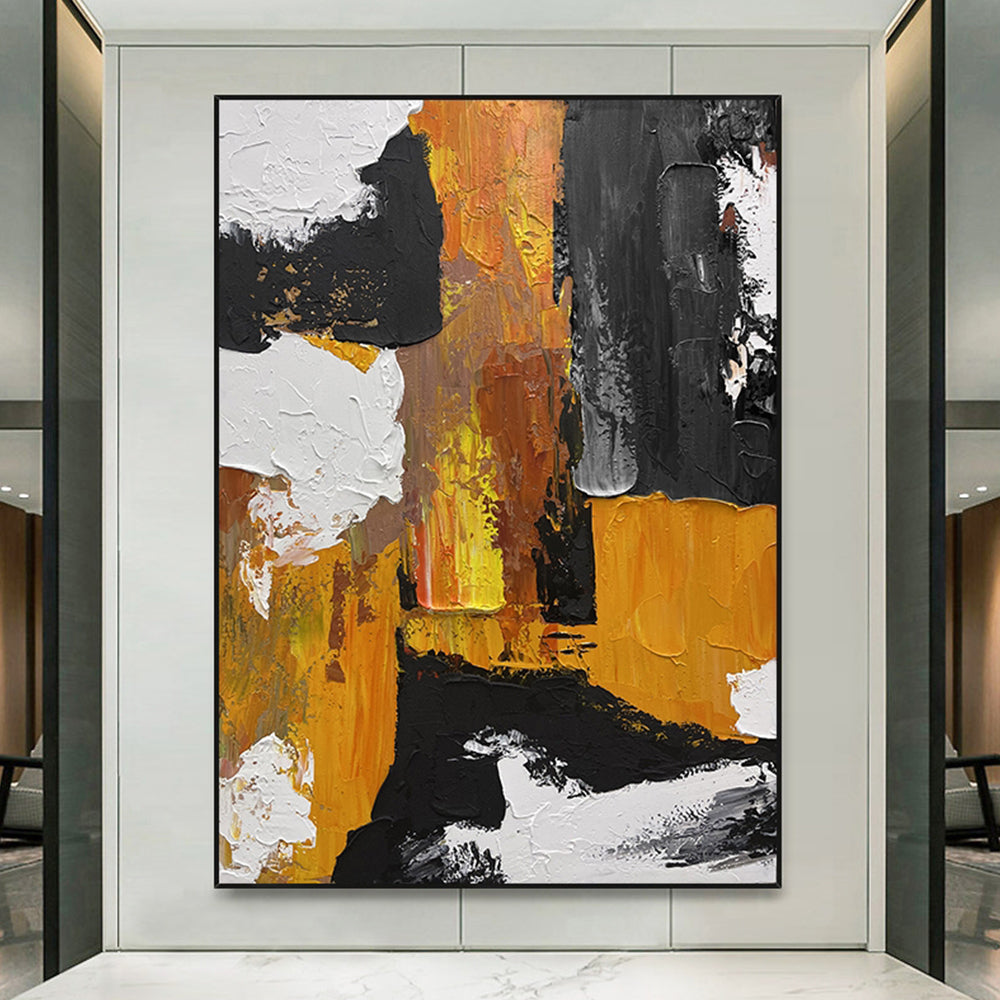 Hand Painted Oil Painting On Canvas Handmade Modern Abstract Oil Painting Hanging Picture Home Decoration,31inx47in,No Frame