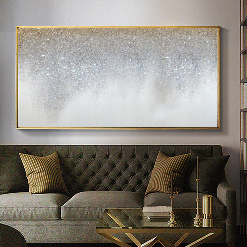 Walk hand-painted Oil Painting Decorative Painting Banners Modern Light Luxury Living Room Sofa Backdrop Restaurant Bedroom Mura27inx54in,No Frame