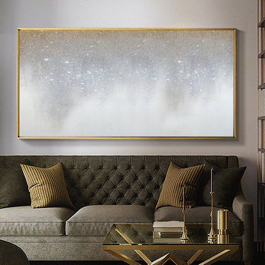 Walk hand-painted Oil Painting Decorative Painting Banners Modern Light Luxury Living Room Sofa Backdrop Restaurant Bedroom Mura27inx54in,No Frame