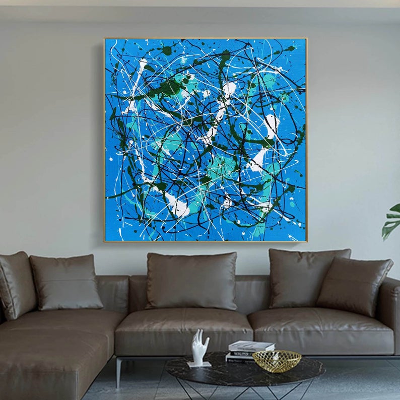 LargeAbstractWallArtOversizedCanvasArtLargeAbstractPaintingModernWallArtCanvasLargeCanvas 31in,No Frame