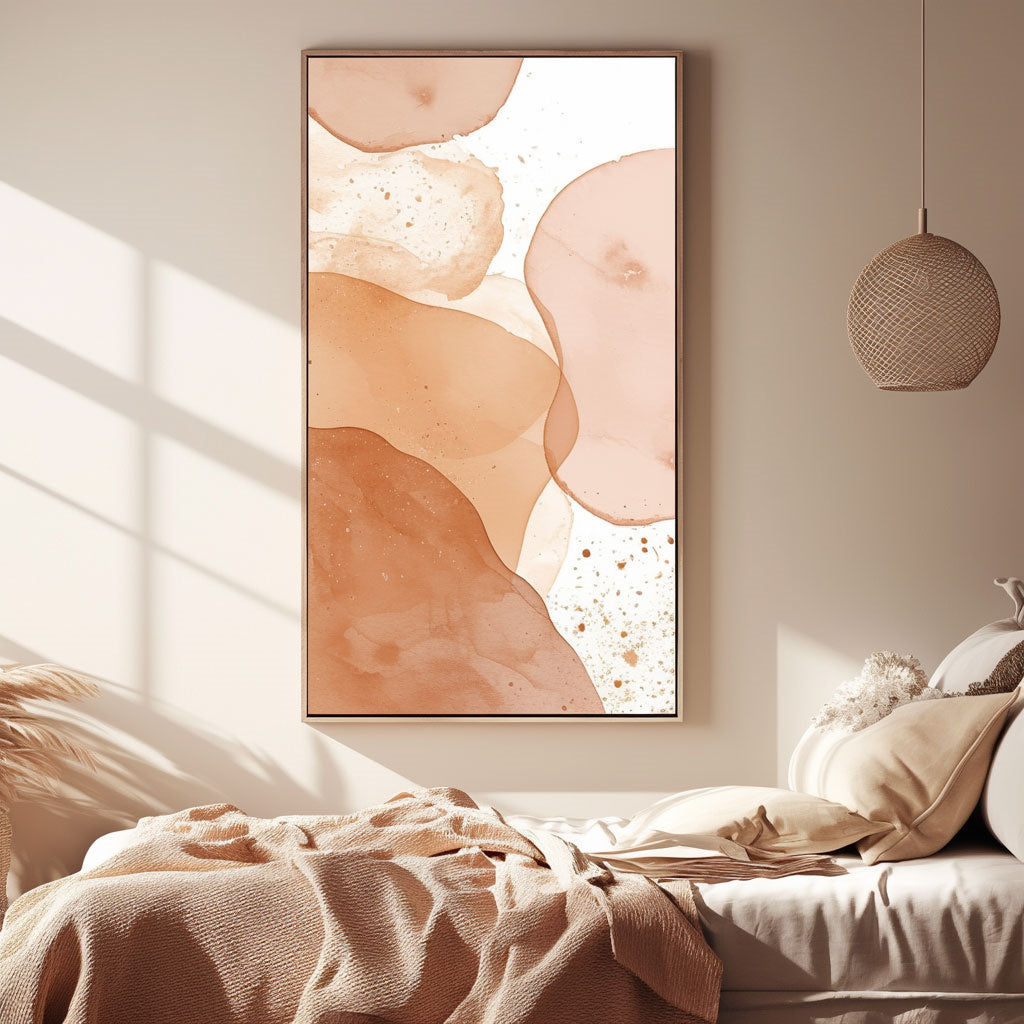 Minimalism Abstract Handmade Oil Painting Modern Home Living Room Decoration Painting,27inx54in,No Frame