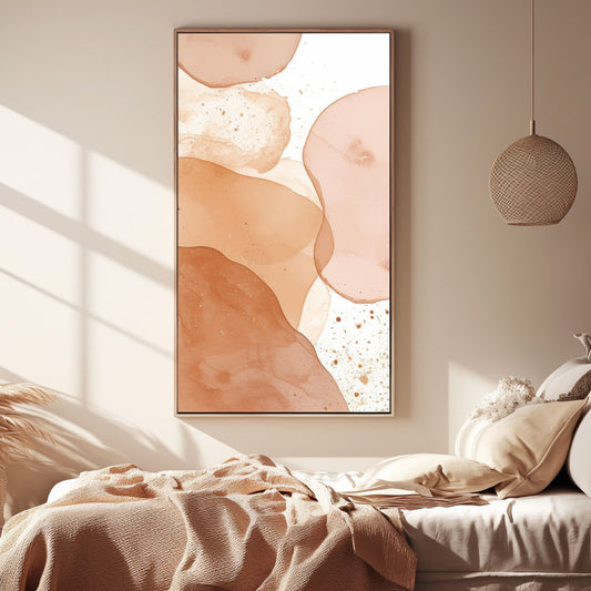 Minimalism Abstract Handmade Oil Painting Modern Home Living Room Decoration Painting,27inx54in,No Frame