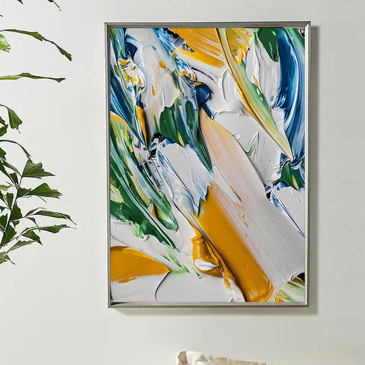 Modern Abstract Acrylic Canvas Paintings Wall Decoration Picture Art  Hand Painted Oil Painting,31inx47in,No Frame
