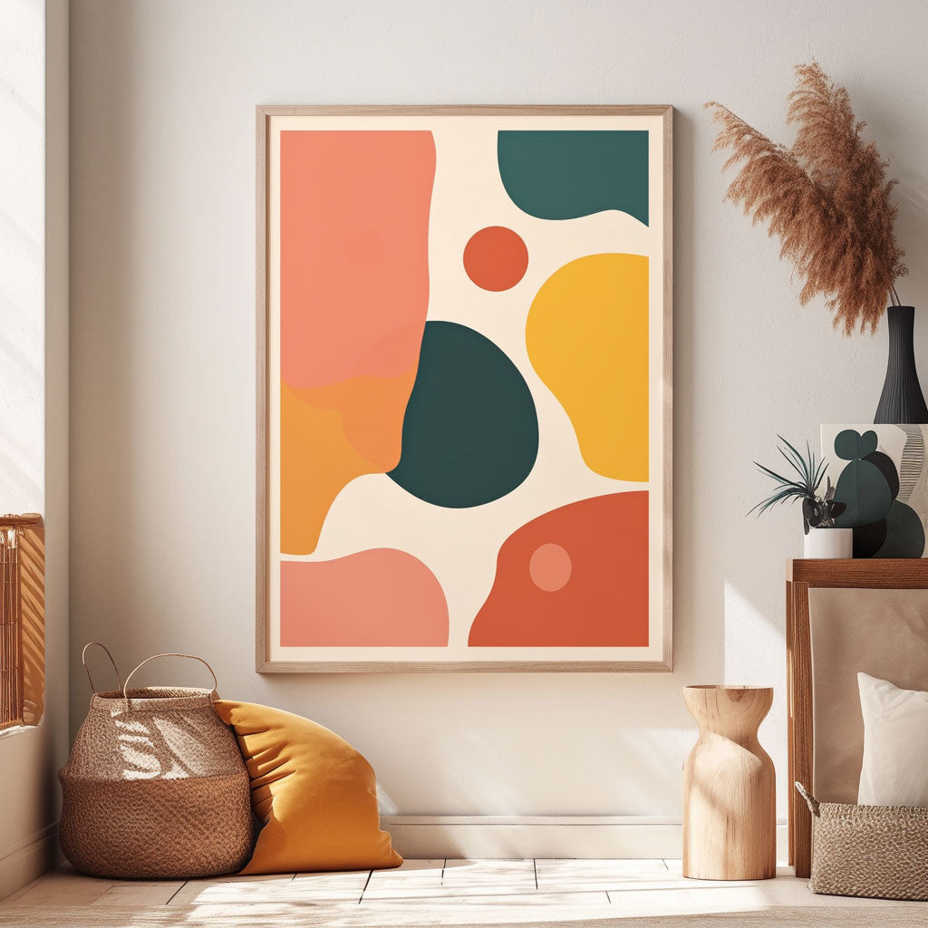 Handpainted Abstract Wall Art Painting Decorative Painting Aisle Corridor Mural Mooring Hanging Paintinggreenyellow1inx47in,No Frame