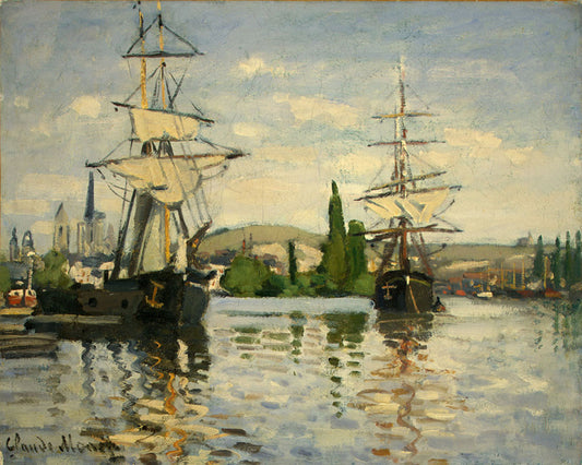 Oscar-Claude Monet Hand painted Oil Painting Canvas Wall Art For Home Living Room #010