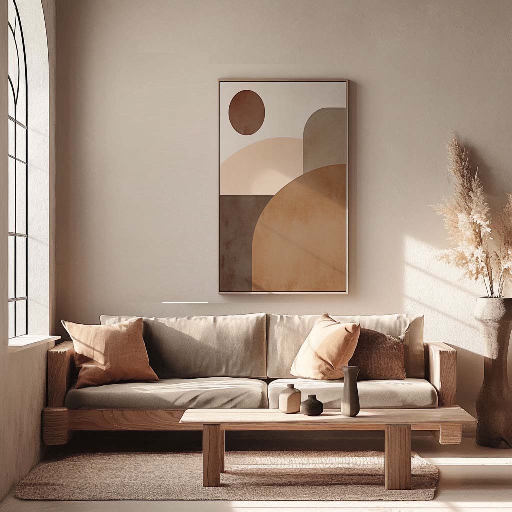Handpainted Abstract Wall Art Painting Decorative Painting Aisle Corridor Mural Mooring Hanging Painting grey 31inx47in,No Frame