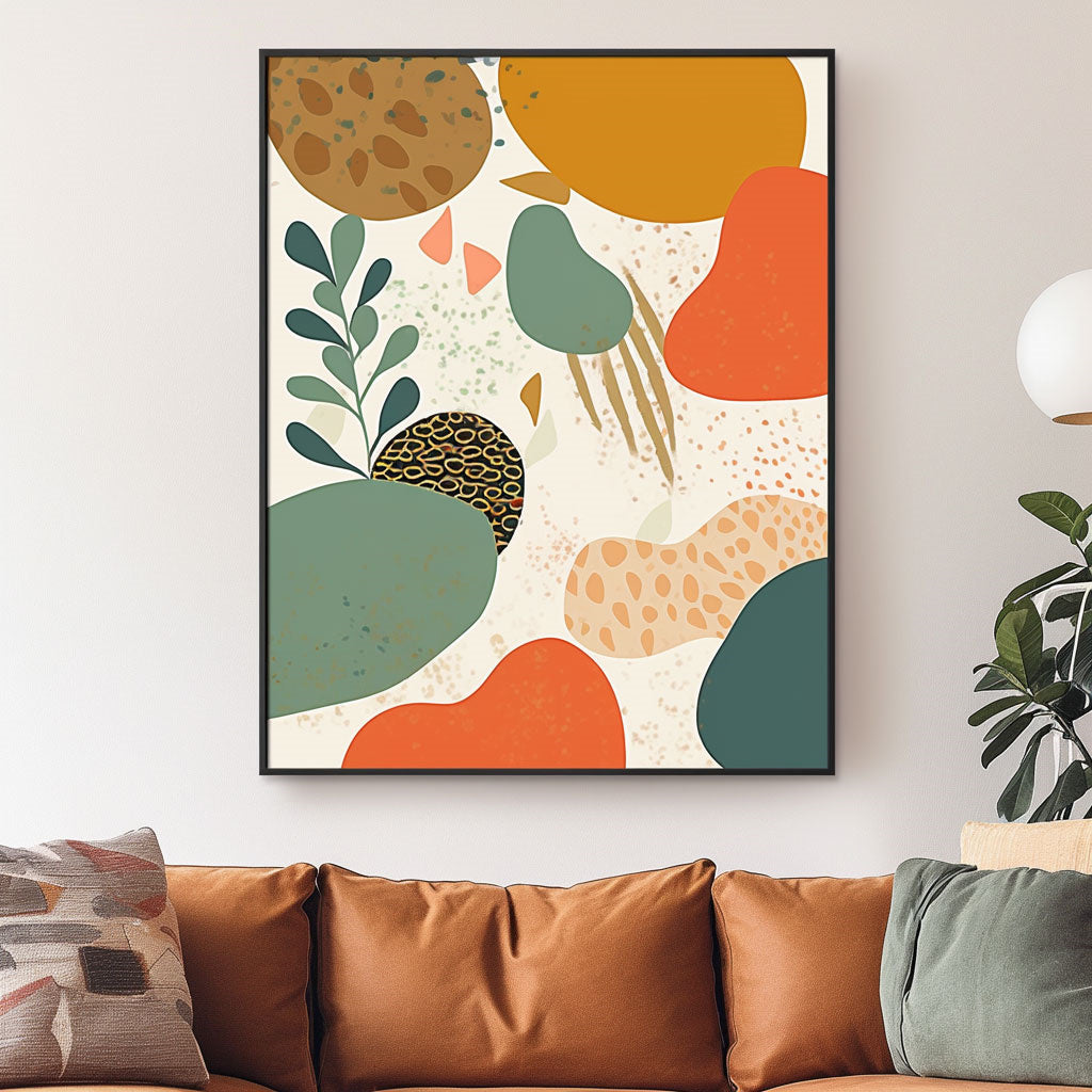 Handpainted Abstract Wall Art Painting Decorative Painting Aisle Corridor Mural Mooring Hanging Painting orange blue yellow 31inx47in,No Frame