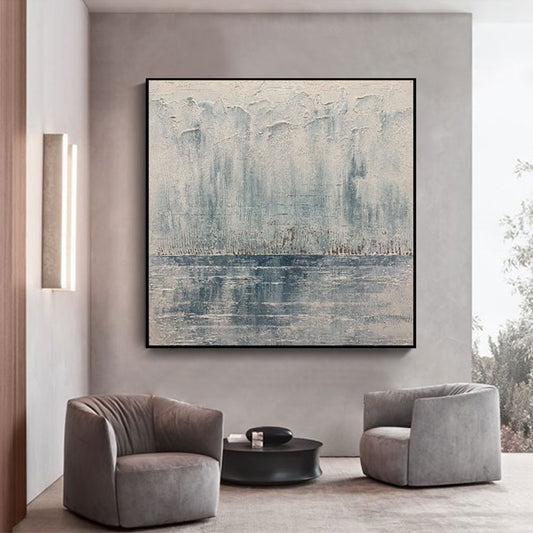 Palette Knife Abstract Canvas Oil Painting Hand Painted Textured Simple Abstract Art For Living Room Decoration