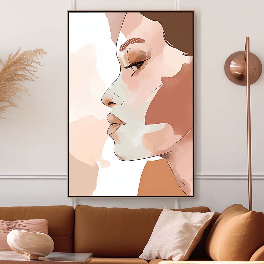 Handpainted Abstract Wall Art Painting Decorative Painting Aisle Corridor Mural Mooring Hanging Paintingpink1inx47in,No Frame