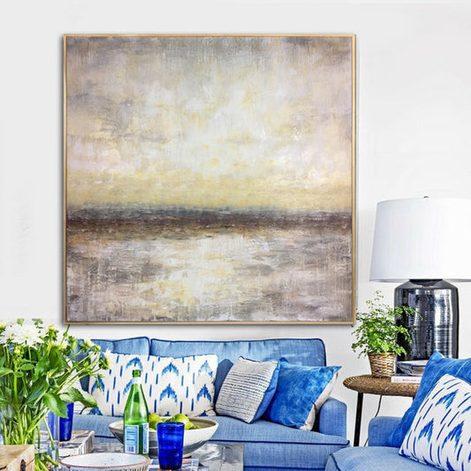ModernMinimalistAbstractHandmadePaintingDesignerModelRoomHangingPaintingLivingRoomMuralEntranceDecorativePainting   31in,No Frame