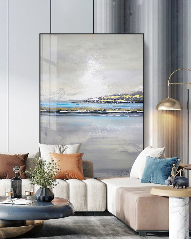 Abstract 3D Thick Art Handmade Oil Painting Canvas Gold Paintings Wall Pictures Art Wall Artwork For Living Room Bedroomr,31inx47in,No Frame