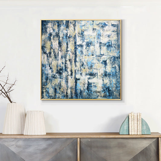 Oil Painting on canvas Room Decoration Modern  Hand Painted Abstract Painting Drawing New Oil Painting,31inx31in,No Frame
