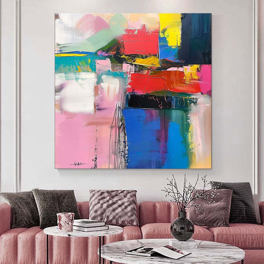 Original creation Abstract Hand painted Oil Painting Canvas Wall Art For Home Living Room Unframed/Rolled #006