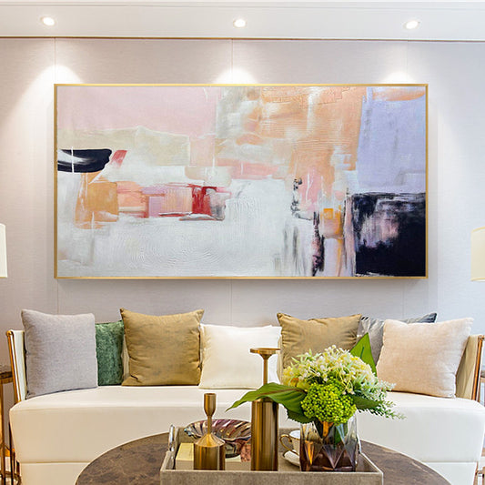 Hand painted Canvas Murals Living Room at Home Wall Decor Canvas Painting Abstract Art Deco,27inx54in,No Frame