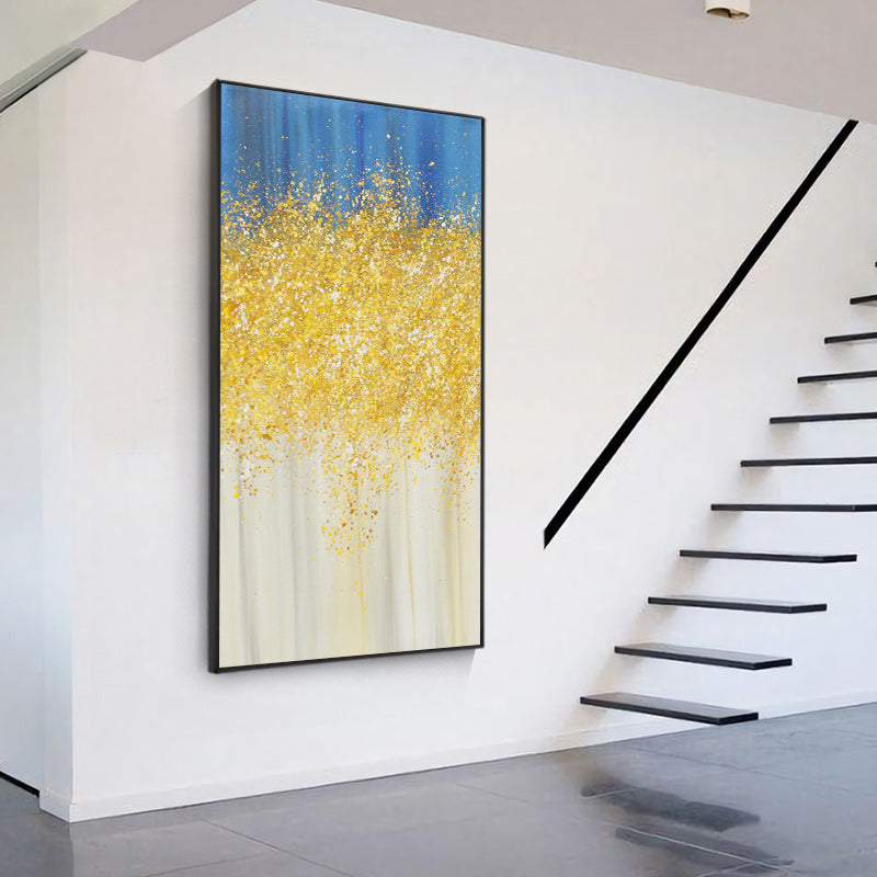 Nordic American Abstract Painting hand-painted Decorative Painting Modern Scandinavian Living Room Entrance Hallway Light LuxuryNordic American Abstract Painting hand-painted Decorative Painting Modern Scandinavian Living Room Entra27inx54in,No Frame